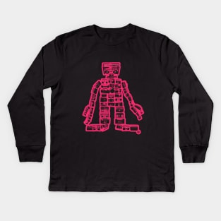 „Boombastic Giant“.  Gigantic Hip Hop Robot. Boombox Monster. Kids Long Sleeve T-Shirt